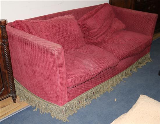 Knole sofa, W.193cm